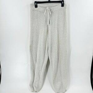 ✅ SKIMS SIZE‎ LARGE/X-LARGE Bone Sherpa Joggers DRAWSTRING WAIST LOUNGEWEAR